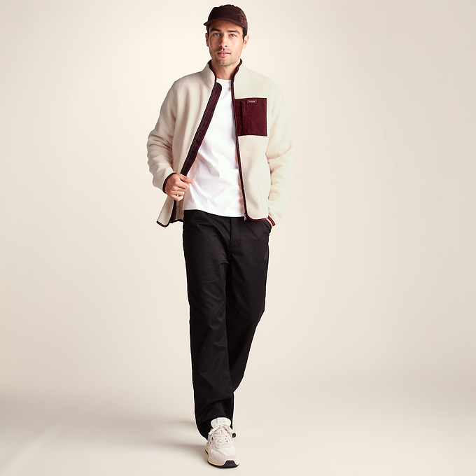 Samson Mens Thermal Sherpa Jacket - Buttercream