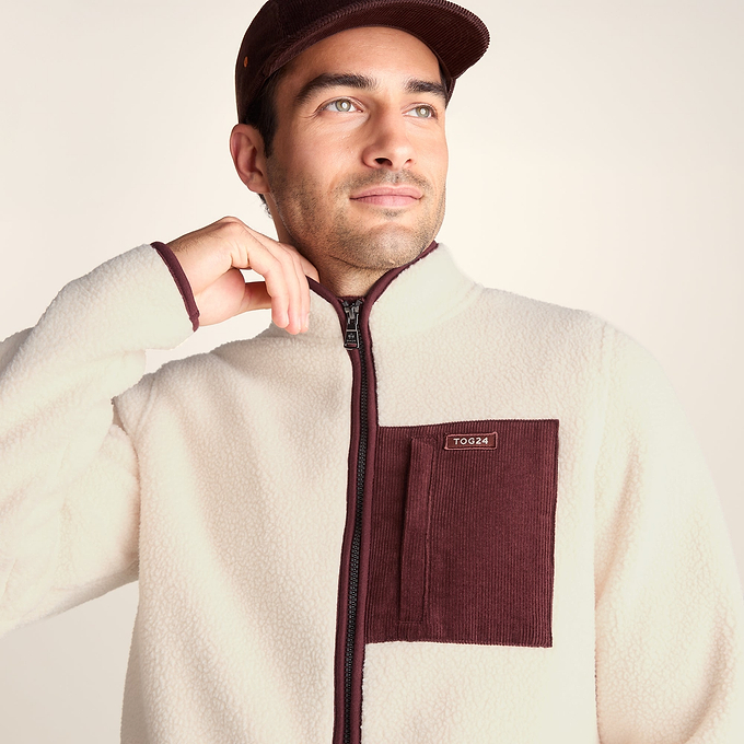 Samson Mens Thermal Sherpa Jacket - Buttercream