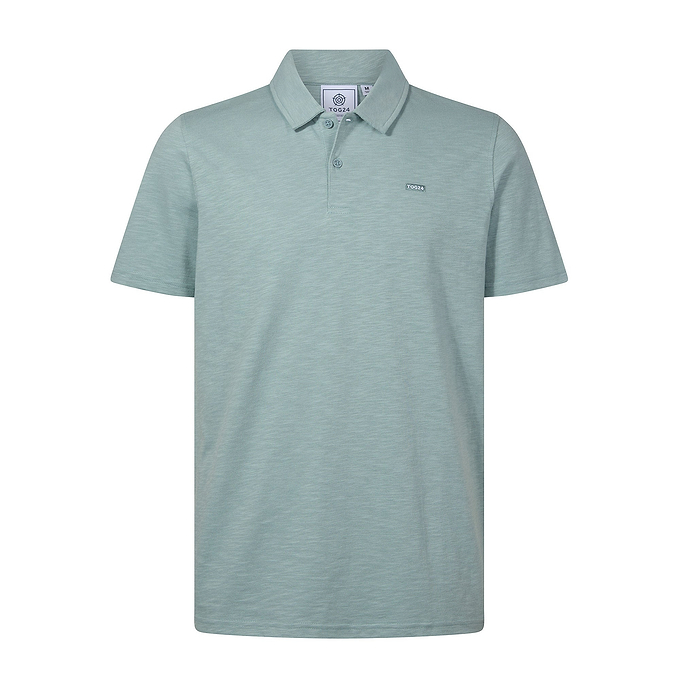 Sawyer Mens 100% Cotton Jersey Polo Shirt - Summer Sky