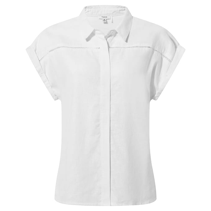 Serena Womens Short Sleeve Shirt - Optic White