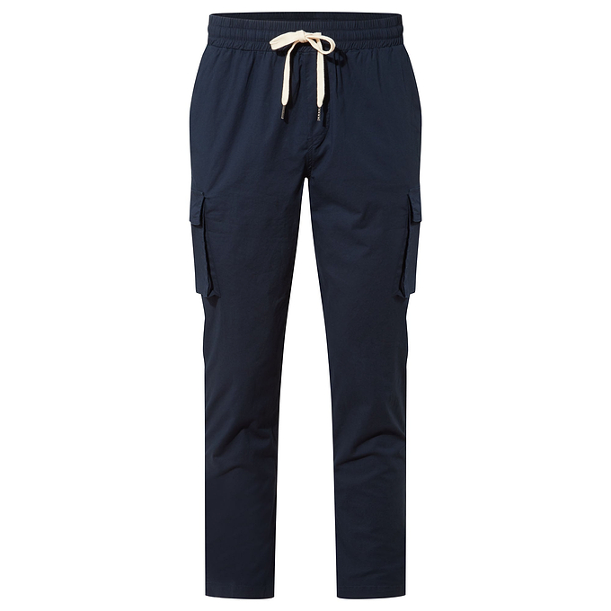 Silas Mens Cargo Trousers - Dark Indigo