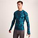 Dark Turquoise Abstract Mountain Print