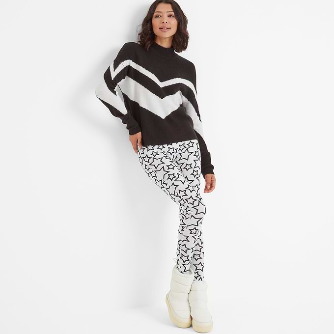 Snowdon Womens Thermal Base Layer Legging - Star Print