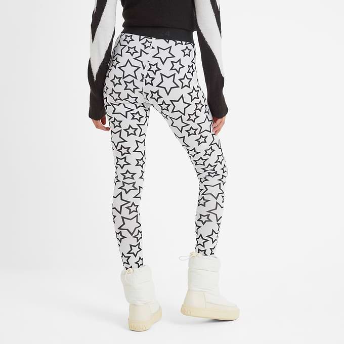 Snowdon Womens Thermal Base Layer Legging - Star Print
