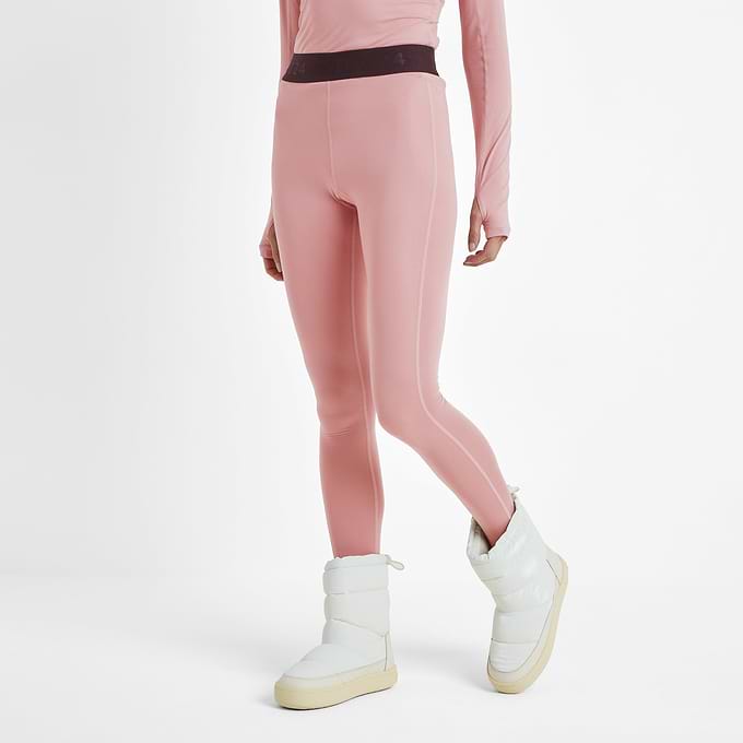 Snowdon Womens Thermal Base Layer Legging - Faded Pink