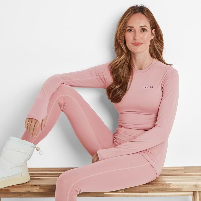 Snowdon Womens Thermal Base Layer Legging - Faded Pink