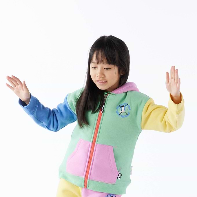 Southdown Kids Shaun the Sheep Zip Sweat - Grass Green