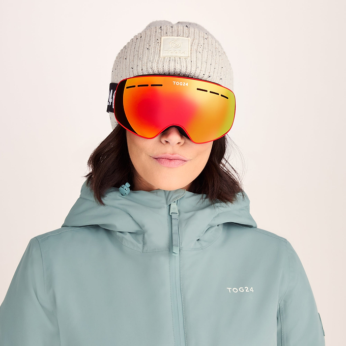 St Moritz Cat 2 Lens Goggles - Matt Red