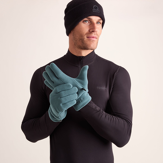 Stride Microfleece Gloves - Dark Turquoise