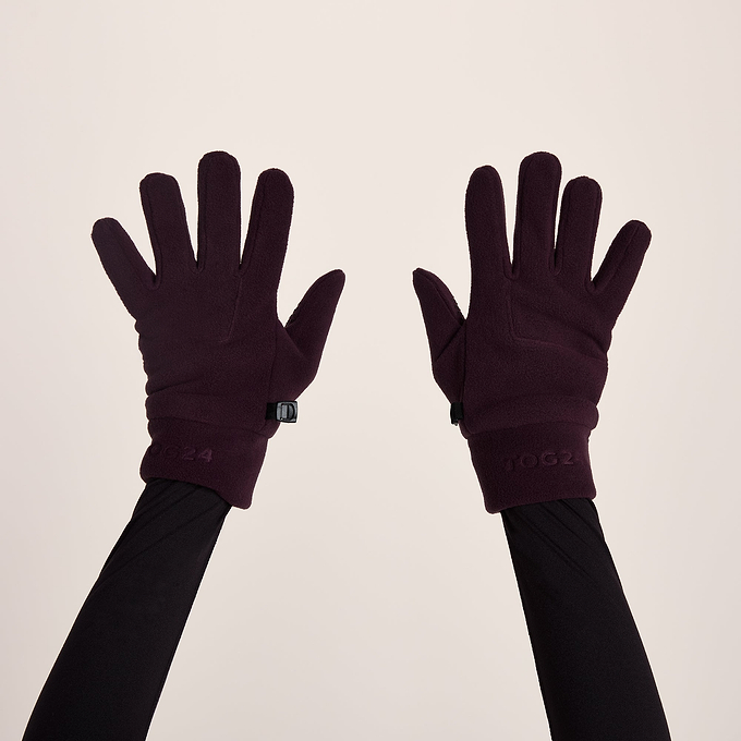 Stride Microfleece Gloves - Huckleberry