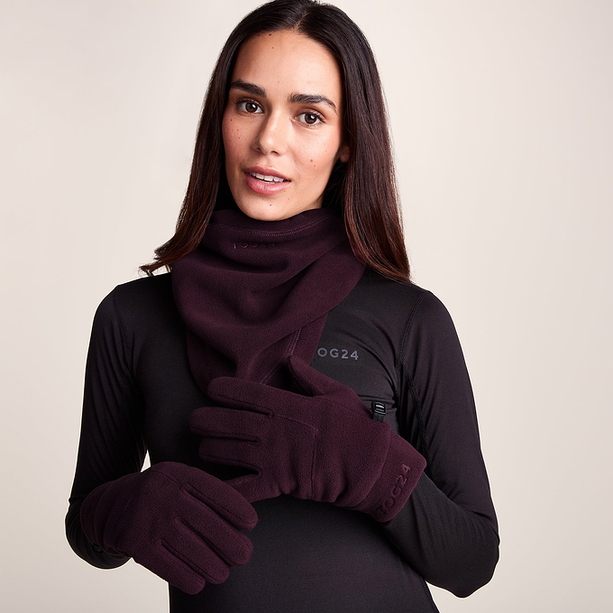 Stride Microfleece Gloves - Huckleberry