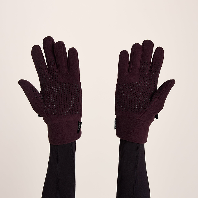 Stride Microfleece Gloves - Huckleberry