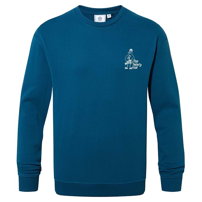Sunnie Mens Supersoft Hattie Clark Sweatshirt - Deep Sea Blue