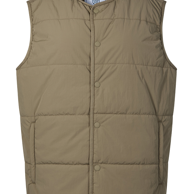 Sutterby Mens Shower Resistant Insulated Gilet - Mushroom