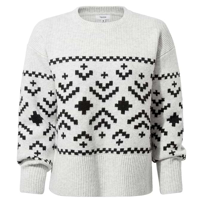 Tamara Womens Chunky Knitted Jumper - Ice Grey Marl