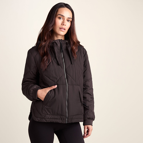 Tasker Womens Lightweight Insulated Quilted Jacket - Chocolate Brown ...