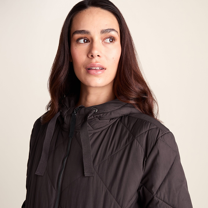 Tasker Womens Lightweight Insulated Quilted Jacket - Chocolate Brown