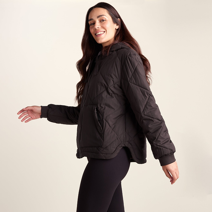Tasker Womens Lightweight Insulated Quilted Jacket - Chocolate Brown