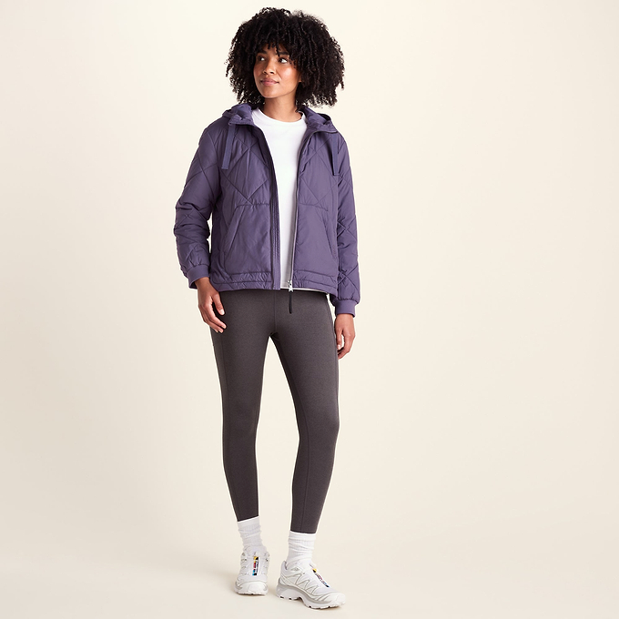 Tasker Womens Lightweight Insulated Quilted Jacket - Smokey Purple
