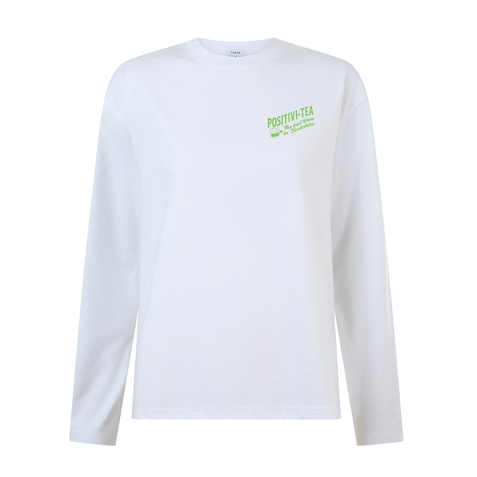 Tiana Womens Premium Heavyweight 100% Cotton Jersey Top - Optic White