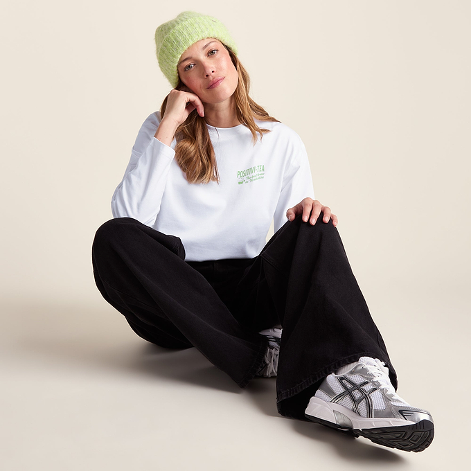 Tiana Womens Premium Heavyweight 100% Cotton Jersey Top - Optic White