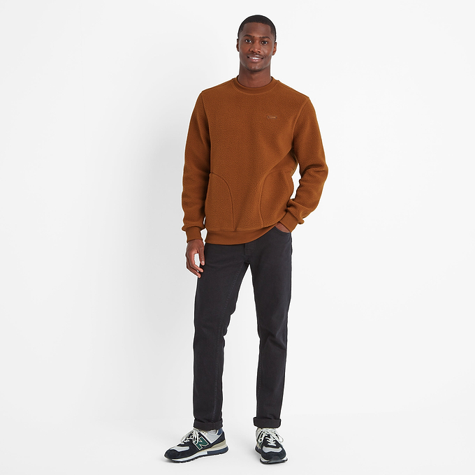 Todd Mens Sherpa Sweat - Cinnamon