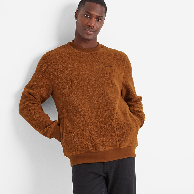 Todd Mens Sherpa Sweat - Cinnamon