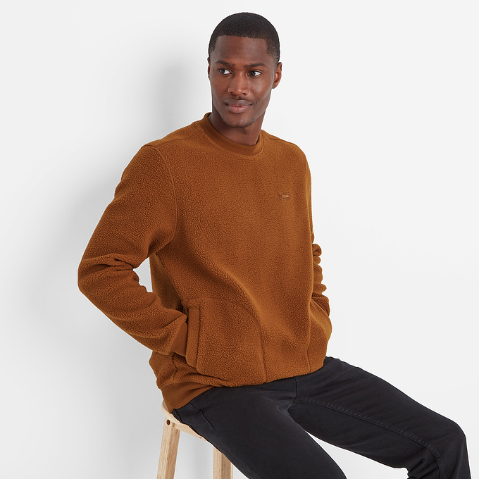 Todd Mens Sherpa Sweat - Cinnamon