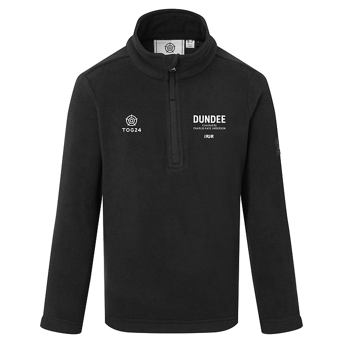 Charlie-Kaye Anderson Ice Skating Kids - Toffolo Zipneck Fleece Black