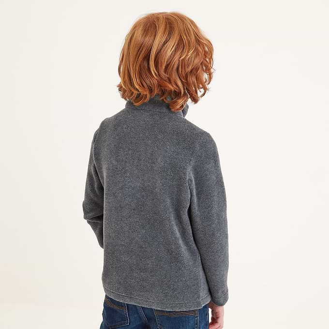 Toffolo Kids Zipneck Fleece - Grey Marl