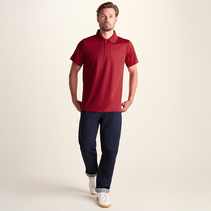 Torres Mens Tech Polo - Chilli