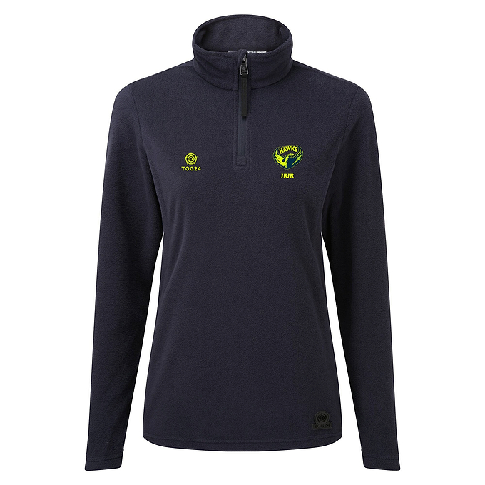 West Yorkshire Hawks Womens - Treeton Fleece Zipneck Navy