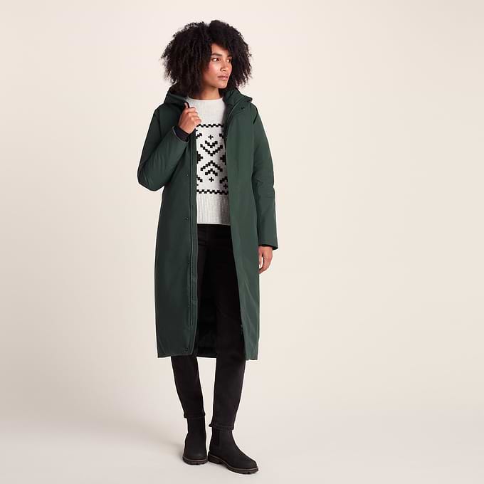 Uma Womens Waterproof Down Insulated Parka - Racing Green