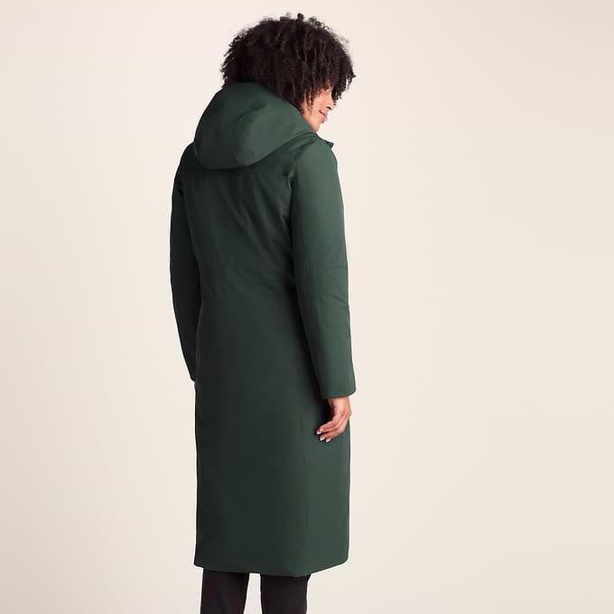Uma Womens Waterproof Down Insulated Parka - Racing Green