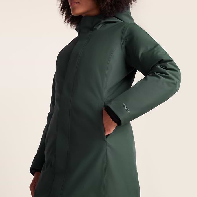 Uma Womens Waterproof Down Insulated Parka - Racing Green