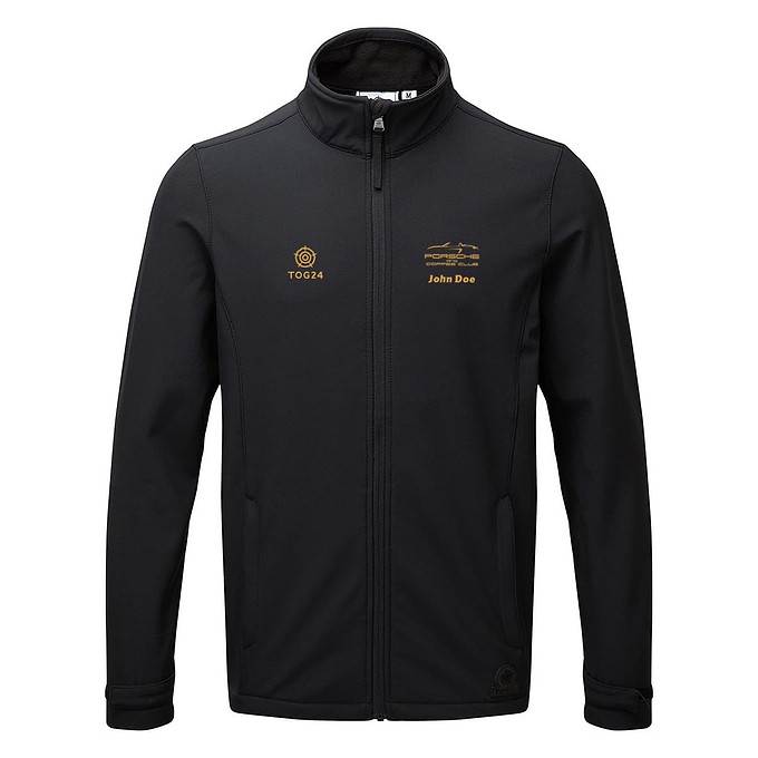 Porsche & Coffee Club Cabriolet Mens - Valley Softshell Jacket Black
