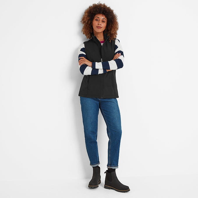 Valley Womens Softshell Gilet - Black