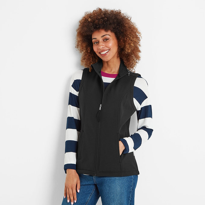 Valley Womens Softshell Gilet - Black