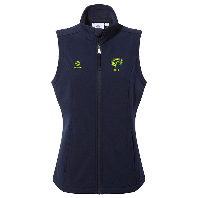West Yorkshire Hawks Womens - Valley Softshell Gilet Navy
