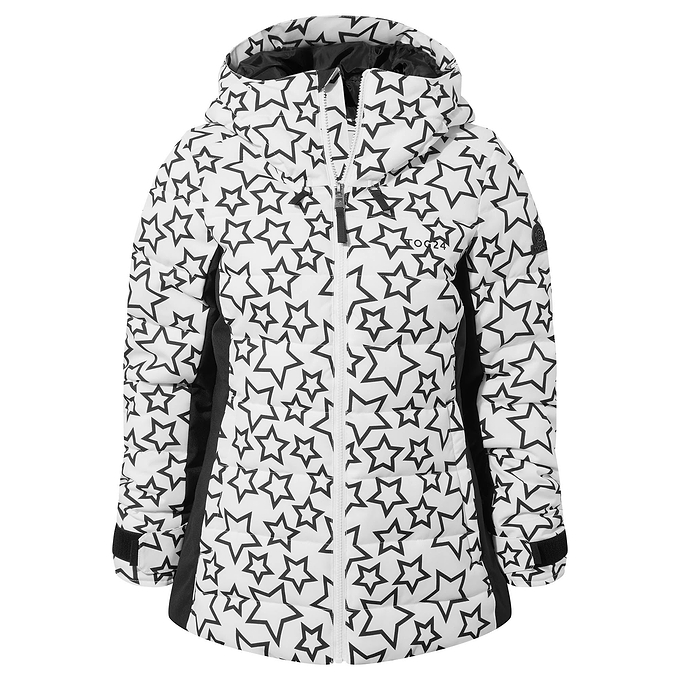 Vermont Womens Ski Jacket - Black/Optic White Outline Star