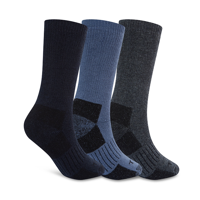 Villach 3 Pack Mens Trek Socks - Dark Indigo/Smokey Blue/Dk Grey Melange
