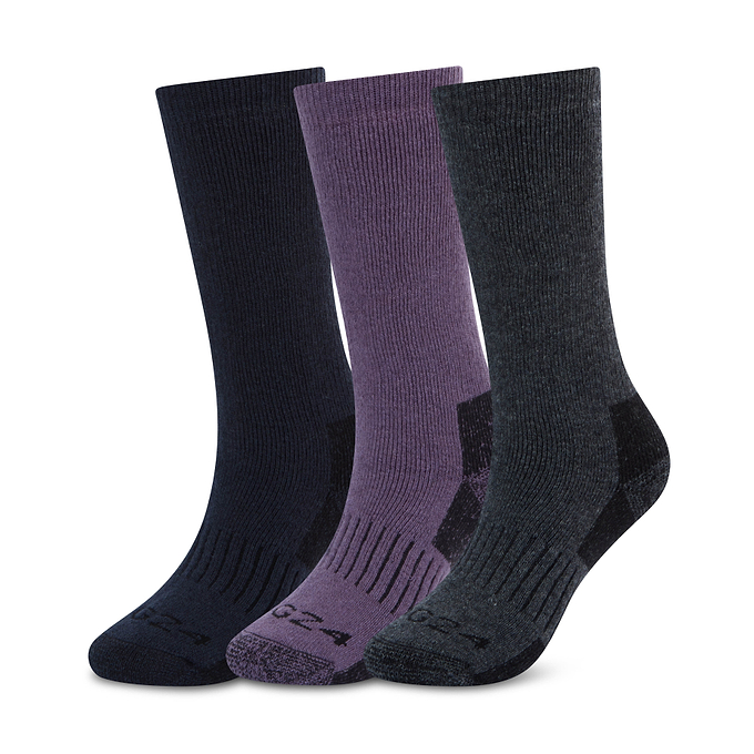 Villach 3 Pack Womens Trek Socks - Dark Indigo/Smokey Purple/Dk Grey Melange