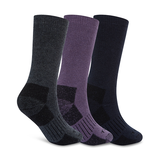 Villach 3 Pack Womens Trek Socks - Dark Indigo/Smokey Purple/Dk Grey Melange
