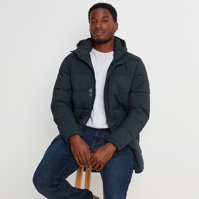Watson Mens Long Insulated Jacket - Navy