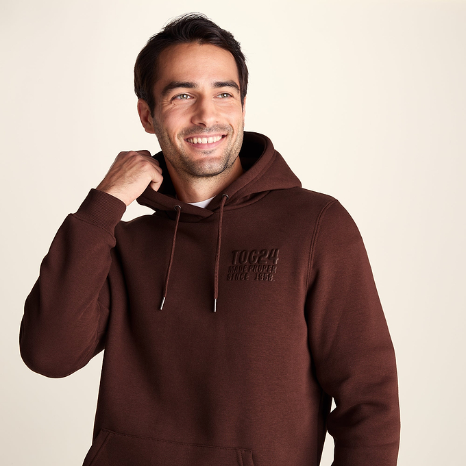 Whalley Mens Supersoft Hoody - Chestnut Brown