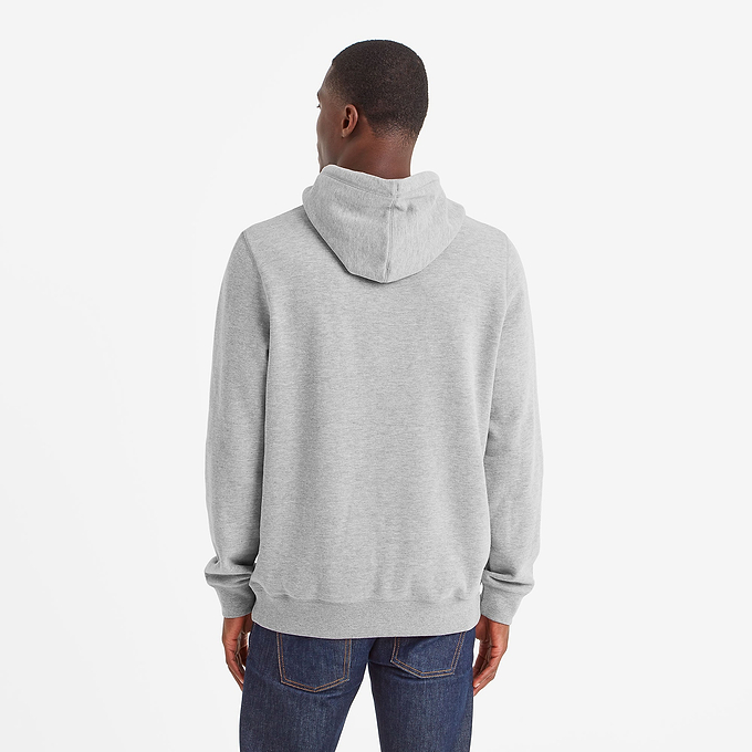 Wyke Mens Hoody - Mid Grey Marl