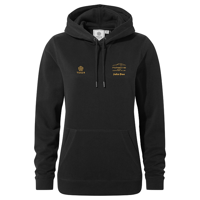 Porsche & Coffee Club Coupe Womens - Wyke Hoody Black
