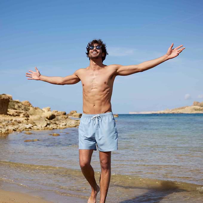 Adler Mens Swimshorts - Pale Blue