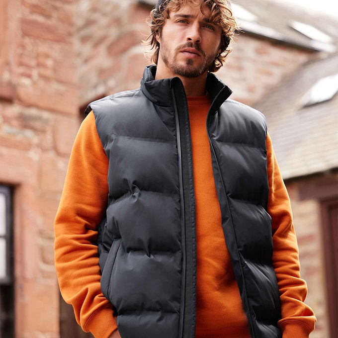 Arton Mens Shower and Wind Resistant Insulated Gilet - Black