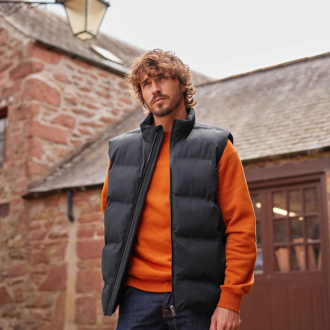 Arton Mens Shower and Wind Resistant Insulated Gilet - Black